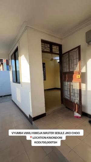 Nyumba ya vyumba viwili inapangishwa Kinondoni, Dar Es Salaam