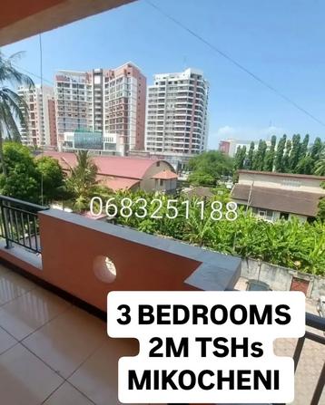 3 Bedrooms Apartment for Rent in Mikocheni, Dar Es Salaam