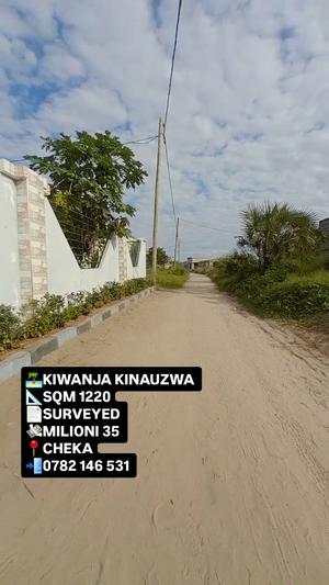 Plot for sale in Kigamboni Cheka, Dar Es Salaam sqm 1220 Plot for sale in Kigamboni Cheka, Dar Es Salaam sqm 1220