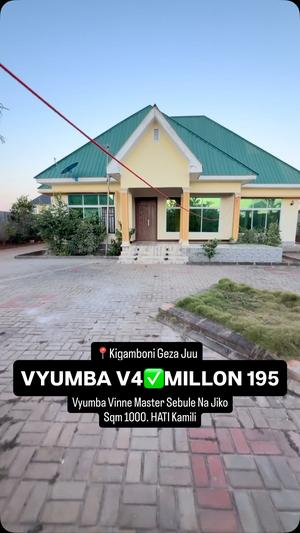 Nyumba ya vyumba vinne inauzwa Kigamboni, Dar Es Salaam (1000 sqm) Nyumba ya vyumba vinne inauzwa Kigamboni, Dar Es Salaam (1000 sqm)