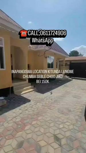 1 Bedroom House for Rent in Kitunda Lungwe, Dar Es Salaam 1 Bedroom House for Rent in Kitunda Lungwe, Dar Es Salaam