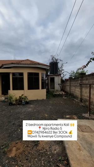 Nyumba/Apartment ya vyumba viwili inapangishwa Njiro, Arusha