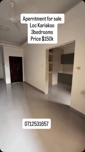 Apartment ya vyumba vitatu inauzwa Kariakoo, Dar Es Salaam (128 sqm)