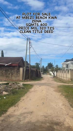 Plot for sale in Mbezi Beach Kwa Zena, Dar Es Salaam sqm 600 Plot for sale in Mbezi Beach Kwa Zena, Dar Es Salaam sqm 600