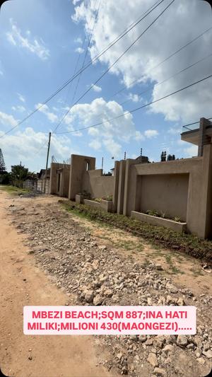 Kiwanja kinauzwa Mbezi Beach, Dar Es Salaam sqm 887