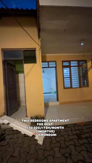 Apartment ya vyumba viwili inapangishwa Kinondoni, Dar Es Salaam