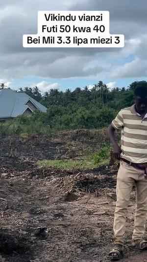 Viwanja vinauzwa Vikindu Vianzi, Pwani sqm 2000
