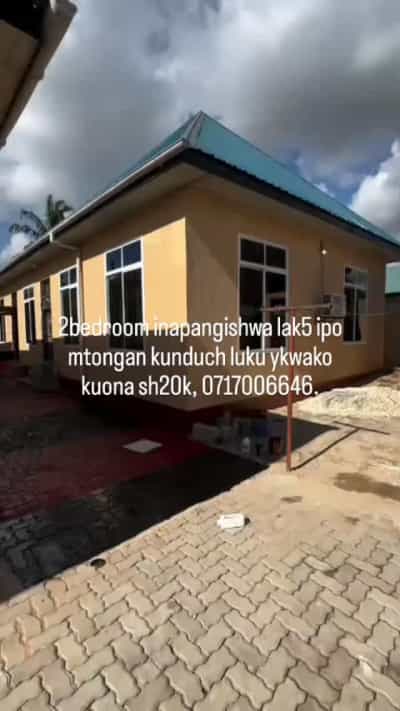 2 Bedrooms House for Rent in Mtongani Kunduchi, Dar Es Salaam