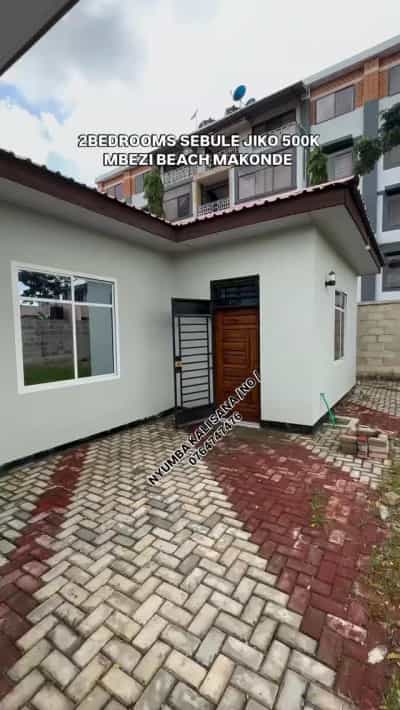 Nyumba ya vyumba viwili inapangishwa Mbezi Beach Makonde, Dar Es Salaam