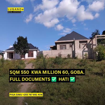 Plot for sale in Goba Dangote, Dar Es Salaam sqm 550 Plot for sale in Goba Dangote, Dar Es Salaam sqm 550