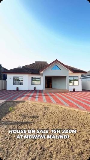Nyumba ya vyumba vitatu inauzwa Mbweni Malindi, Dar Es Salaam (800 sqm) Nyumba ya vyumba vitatu inauzwa Mbweni Malindi, Dar Es Salaam (800 sqm)