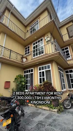 2 Bedrooms Apartment for Rent in Kinondoni, Dar Es Salaam