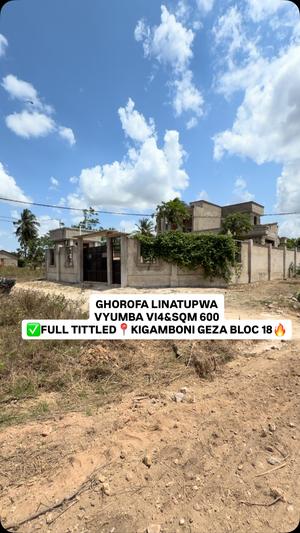 4 Bedrooms House for Sale in Kigamboni - Geza Role, Block 18, Ushuwani, Dar Es Salaam (600 sqm)