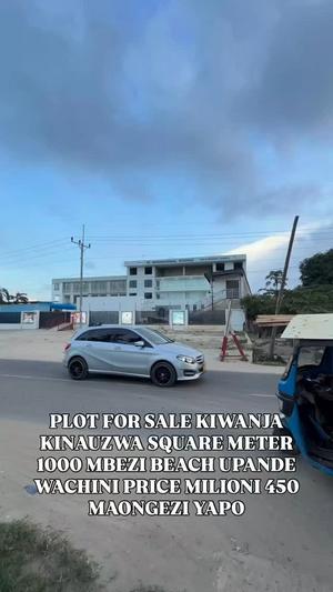 Plot for sale in Mbezi Beach, Dar Es Salaam sqm 1000