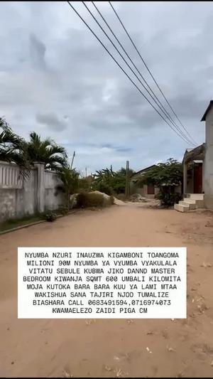 3 Bedrooms House for Sale in Kigamboni Toangoma, Dar Es Salaam (600 sqm) 3 Bedrooms House for Sale in Kigamboni Toangoma, Dar Es Salaam (600 sqm)