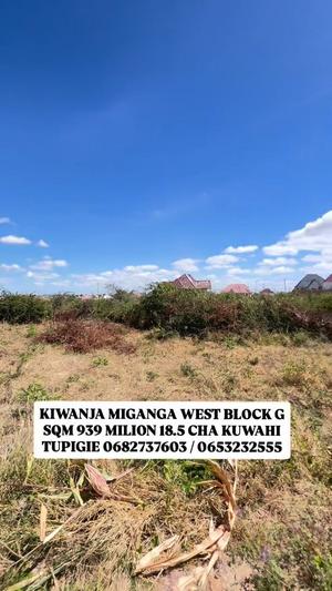 Plot for sale in Miganga West sqm 939