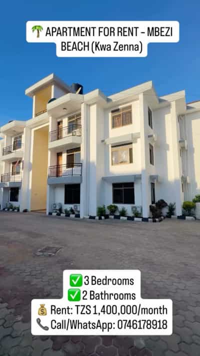 3 Bedrooms Apartment for Rent in Mbezi Beach – Kwa Zenna, Dar Es Salaam