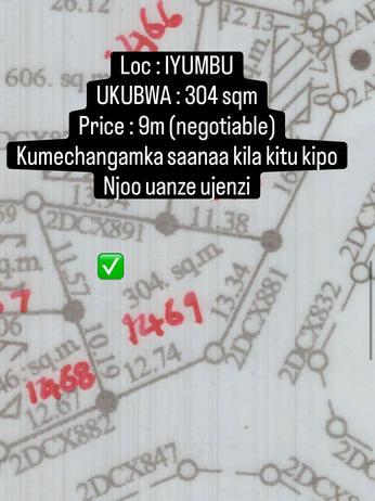 Kiwanja kinauzwa Iyumbu Udom, Dodoma (304 sqm) Kiwanja kinauzwa Iyumbu Udom, Dodoma (304 sqm)
