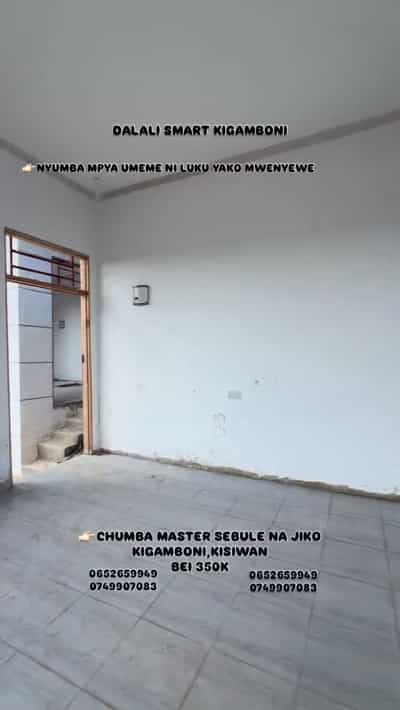 Nyumba ya chumba kimoja inapangishwa Kigamboni, Kisiwani, Dar Es Salaam