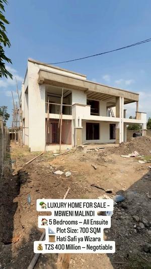 Nyumba ya vyumba vitano inauzwa Mbweni Malindi, Dar Es Salaam (700 sqm) Nyumba ya vyumba vitano inauzwa Mbweni Malindi, Dar Es Salaam (700 sqm)