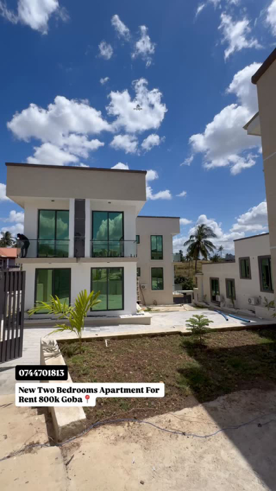 Nyumba/Apartment ya vyumba viwili inapangishwa Goba, Dar Es Salaam