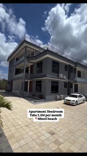 Apartment ya vyumba vitatu inapangishwa Mbezi Beach, Dar Es Salaam