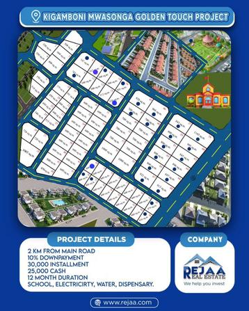 Residential Plots for Sale in Mwasonga, Dar Es Salaam (400 sqm) Residential Plots for Sale in Mwasonga, Dar Es Salaam (400 sqm)