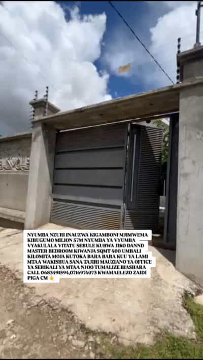 Nyumba ya vyumba vitatu inauzwa Kibugumo Mjimwema, Dar Es Salaam (400 sqm)