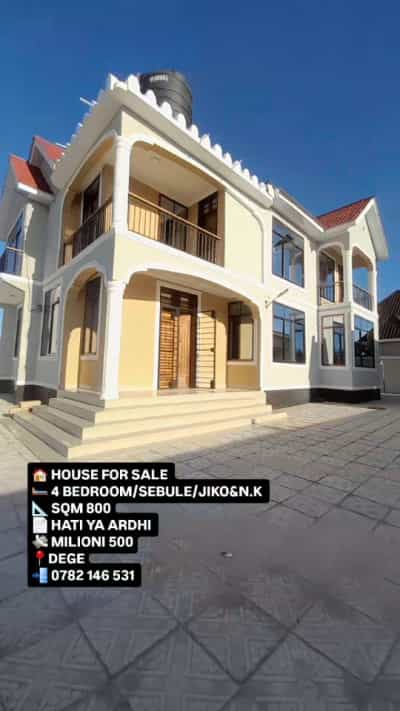 4 Bedrooms House for Sale in Kigamboni Dege, Dar Es Salaam (800 sqm)