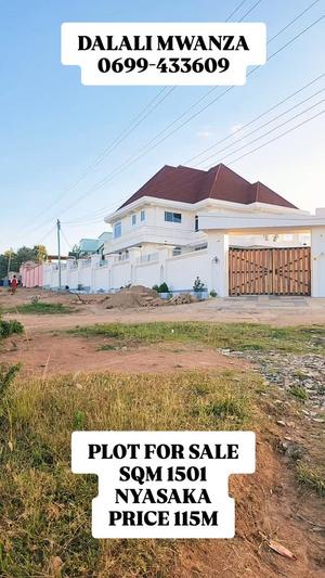 Kiwanja kinauzwa Nyasaka, Mwanza sqm 1501