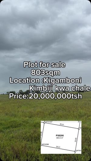 Kiwanja kinauzwa Kigamboni Grand Estate, Dar Es Salaam (803 sqm)