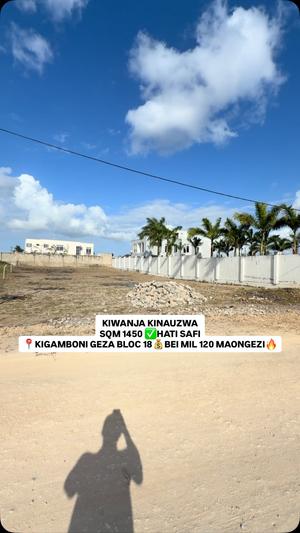 Plot for sale in Kigamboni Geza Block 18, Dar Es Salaam sqm 1450 Plot for sale in Kigamboni Geza Block 18, Dar Es Salaam sqm 1450