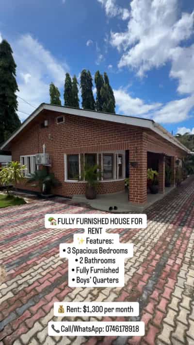 3 Bedrooms Furnished House for Rent in Mikocheni, Dar Es Salaam