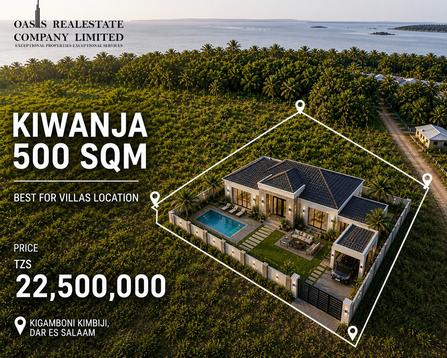 Residential Plot for Sale in Kigamboni Kimbiji, Dar Es Salaam (500 sqm)