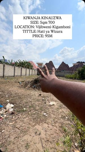 Residential Plot for Sale in Vijibweni, Dar Es Salaam (700 sqm) Residential Plot for Sale in Vijibweni, Dar Es Salaam (700 sqm)