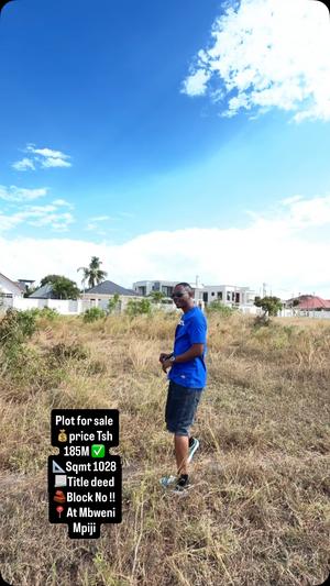 Plot for sale in Mbweni Mpiji, Dar Es Salaam sqm 1028