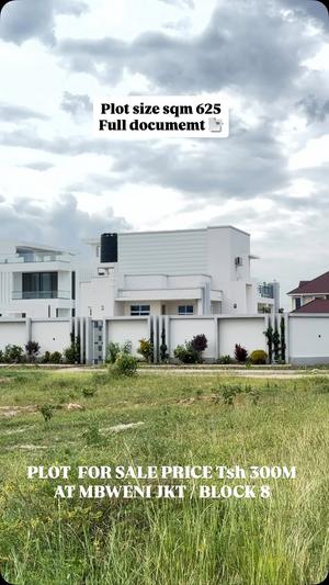 Kiwanja kinauzwa Mbweni Jkt, Dar Es Salaam sqm 625 Kiwanja kinauzwa Mbweni Jkt, Dar Es Salaam sqm 625