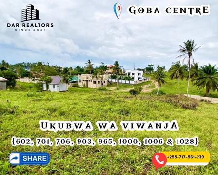 Kiwanja kinauzwa Goba Centre, Dar Es Salaam