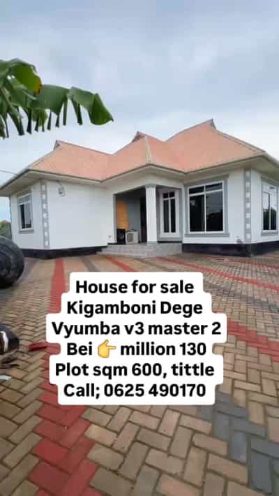 Nyumba ya vyumba vitatu inauzwa Kigamboni Dege, Dar Es Salaam (600 sqm)