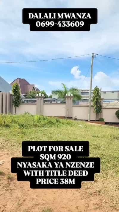 Kiwanja kinauzwa Nyasaka ya Nzenze, Mwanza (920 sqm)