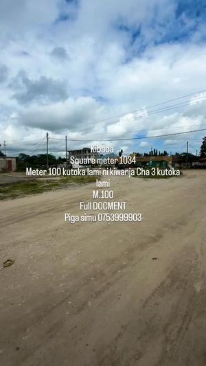 Kiwanja kinauzwa Kibada sqm 1034 Kiwanja kinauzwa Kibada sqm 1034