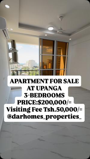 Apartment ya vyumba vitatu inauzwa Upanga, Dar Es Salaam Apartment ya vyumba vitatu inauzwa Upanga, Dar Es Salaam