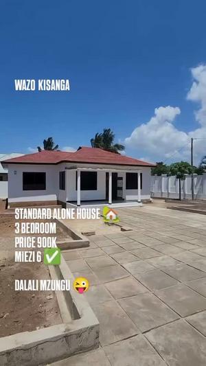 Nyumba ya vyumba vitatu inapangishwa Wazo Kisanga, Dar Es Salaam Nyumba ya vyumba vitatu inapangishwa Wazo Kisanga, Dar Es Salaam