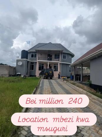 Nyumba ya vyumba vinne inauzwa Mbezi Kwa Msuguri, Dar Es Salaam Nyumba ya vyumba vinne inauzwa Mbezi Kwa Msuguri, Dar Es Salaam