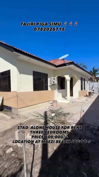 3 Bedrooms House for Rent in MBEZI BEACH JOGOO, Dar Es Salaam