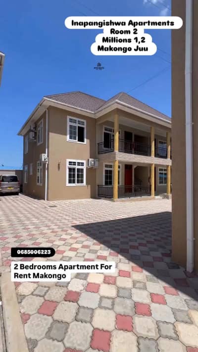 Nyumba/Apartment ya vyumba viwili inapangishwa Makongo, Dar Es Salaam