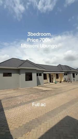 Apartment ya vyumba vitatu inapangishwa Mbezi Mwenyubunju, Dar Es Salaam