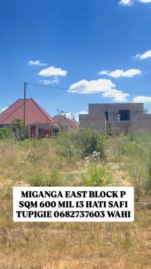 Plot for sale in Miganga sqm 600