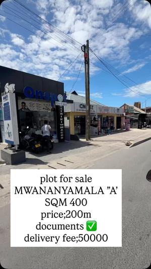 Plot for sale in Mwananyamala A, Dar Es Salaam sqm 400 Plot for sale in Mwananyamala A, Dar Es Salaam sqm 400