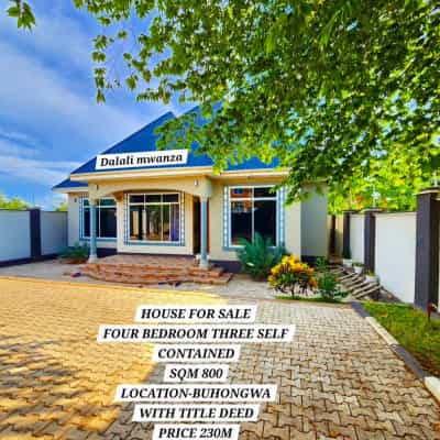 Nyumba ya vyumba vinne inauzwa Buhongwa, Mwanza (800 sqm) Nyumba ya vyumba vinne inauzwa Buhongwa, Mwanza (800 sqm)